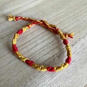 Valentine Bracelet anklet trendy comfortable tie embroidery thread woven gift